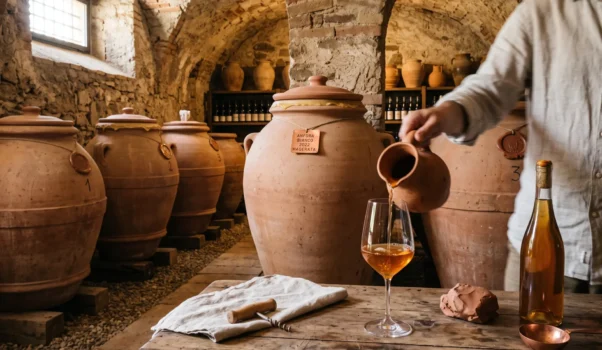 Vino in anfora