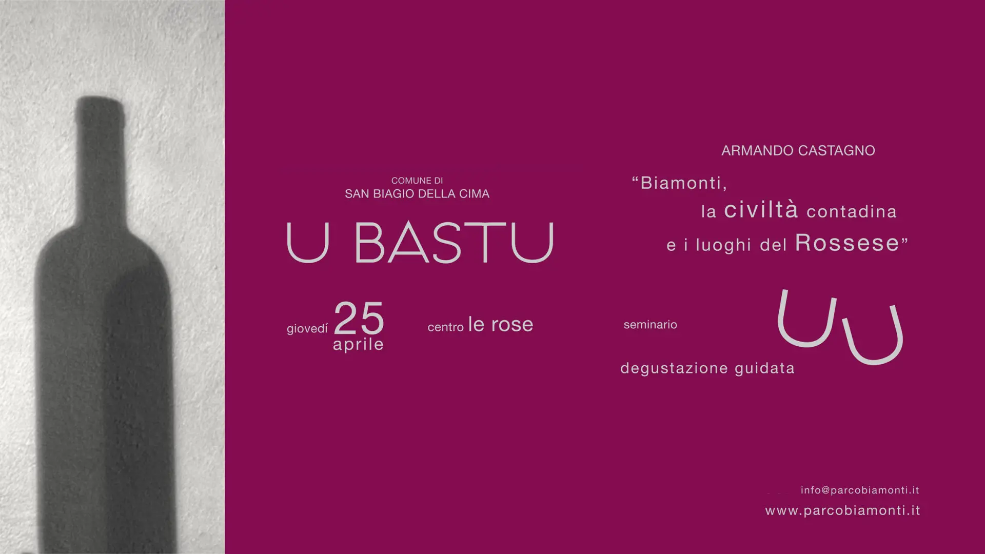 Armando Castagno racconta Biamonti