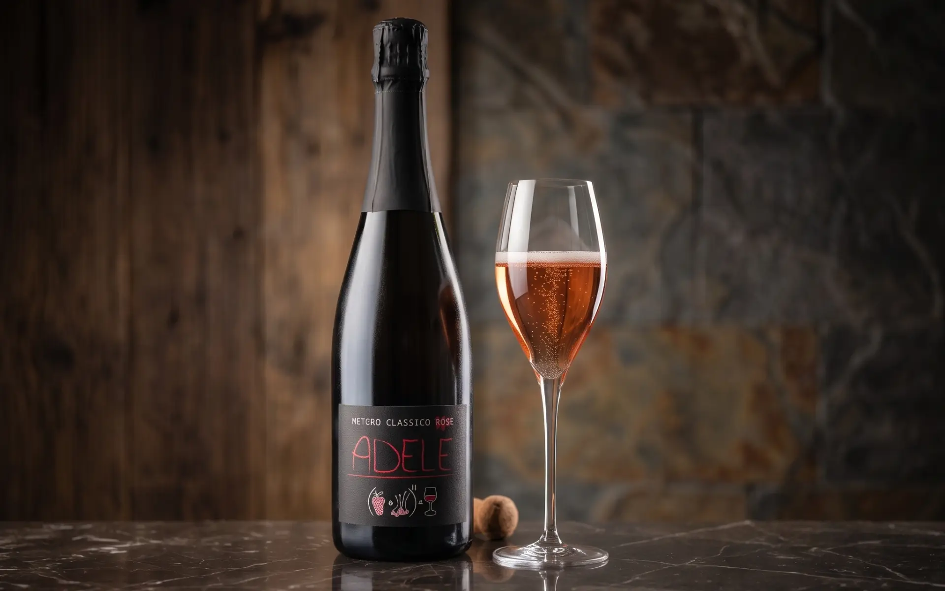 Adele, Metodo Classico, Rosé, Brut
