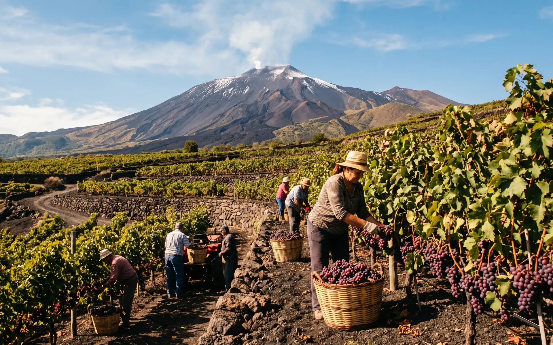 Vendemmia sull’Etna